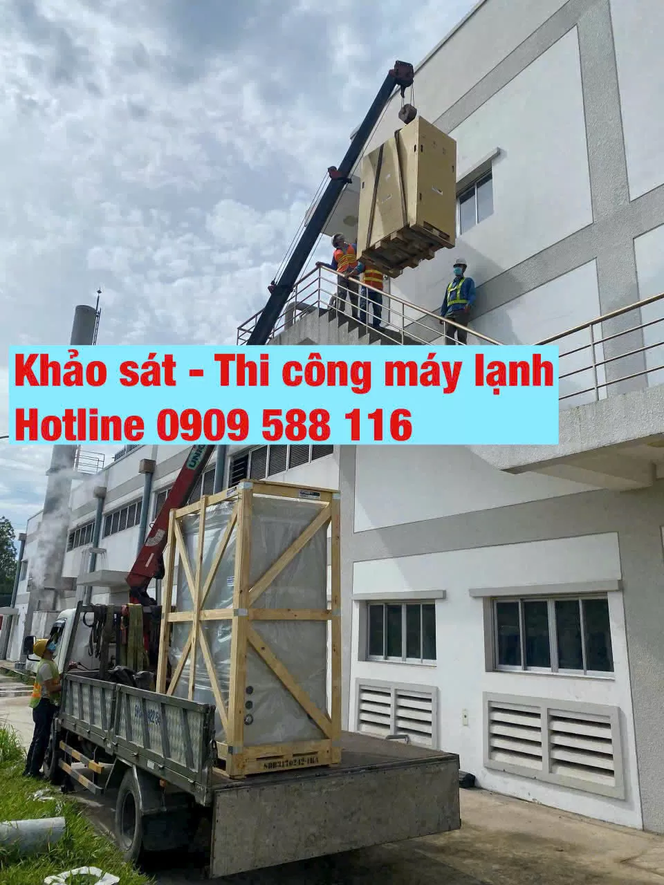 Khảo sát, Thi công máy lạnh tủ đứng Daikin cho nhà xưởng chuyên nghiệp
