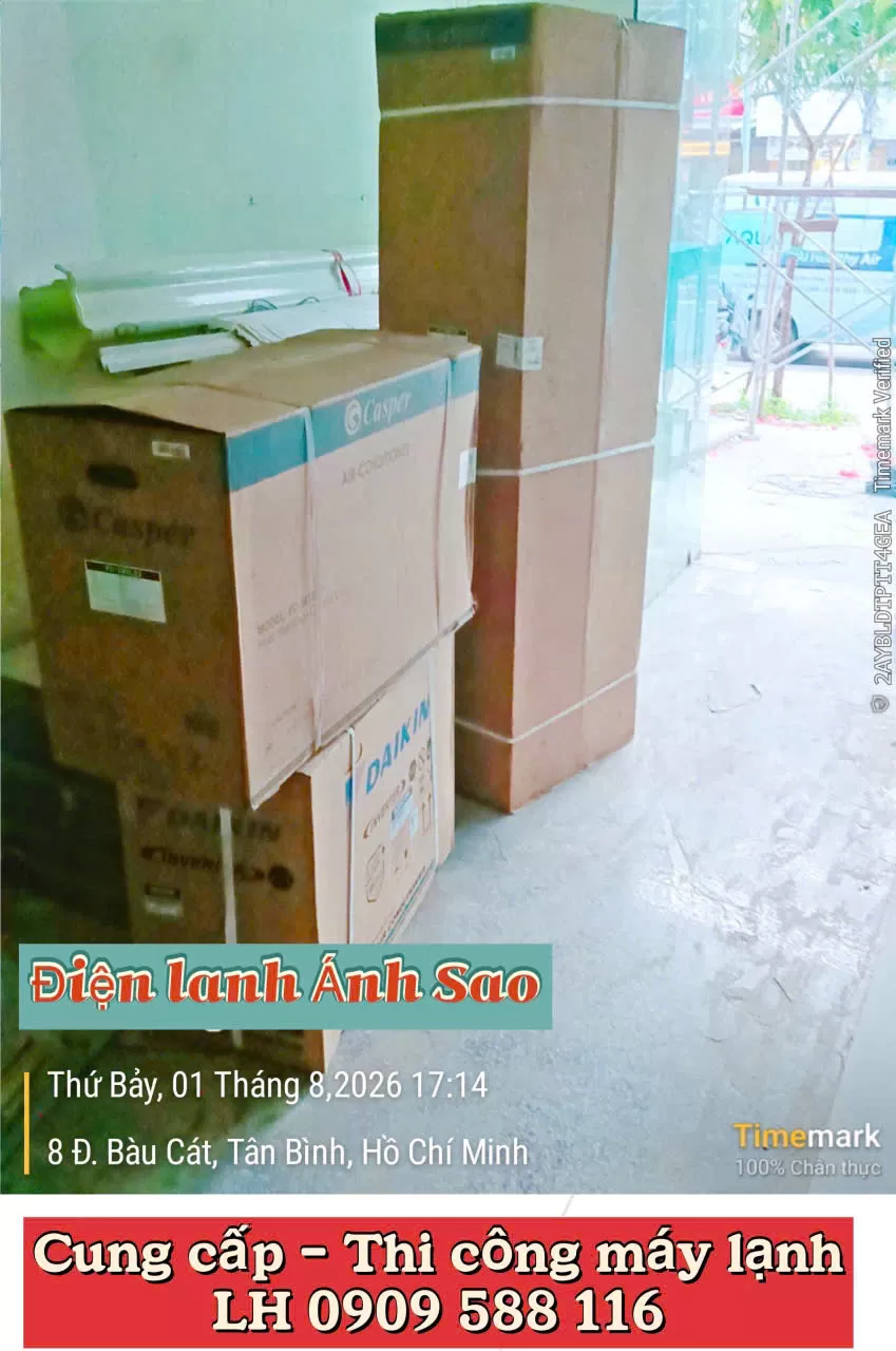 Máy lạnh tủ đứng Casper - Ánh Sao cung cấp lắp đặt giá cạnh tranh