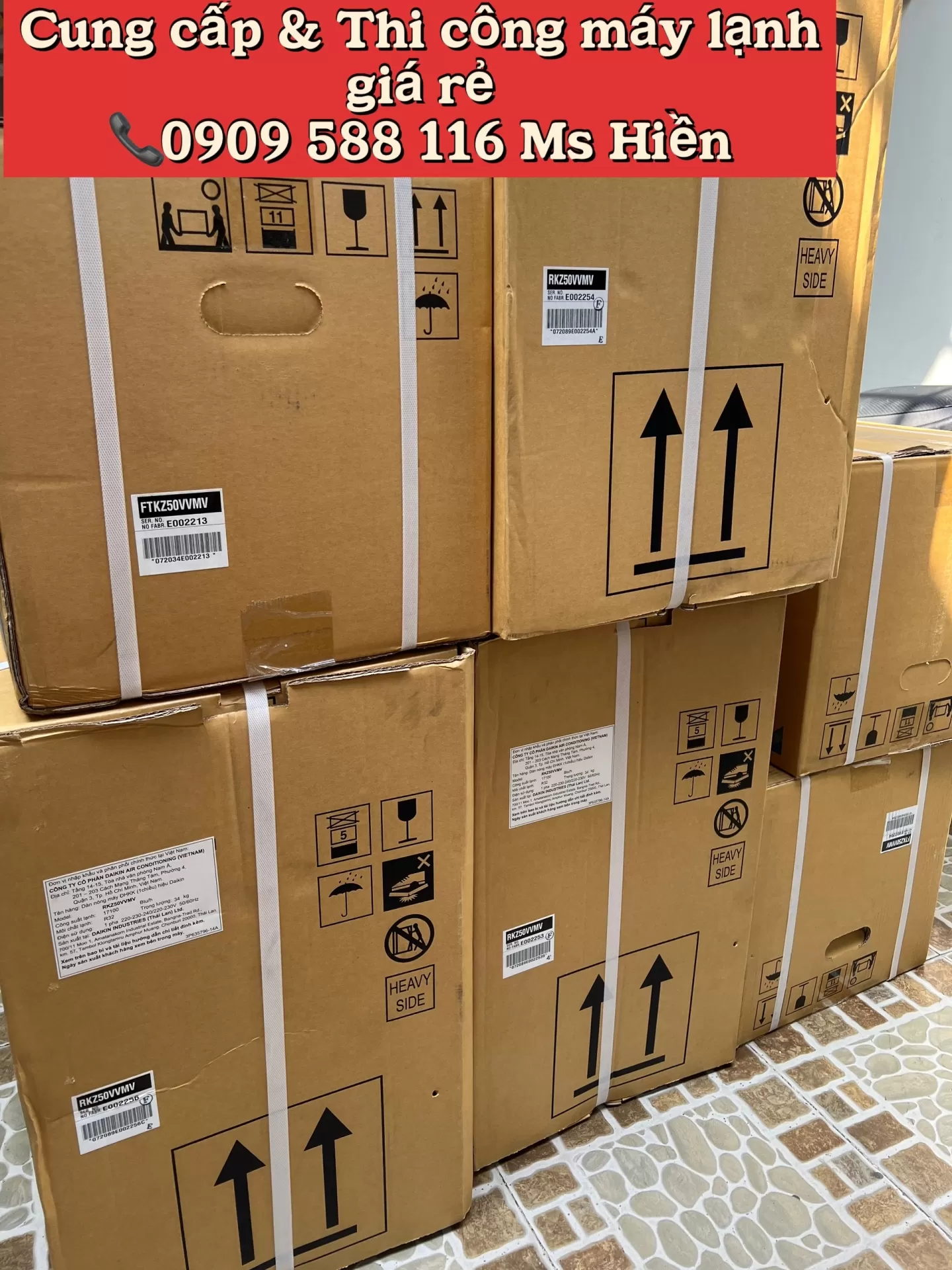 Dịch vụ lắp đặt máy lạnh Daikin FTKB50ZVMV - 2HP uy tín tại HCM