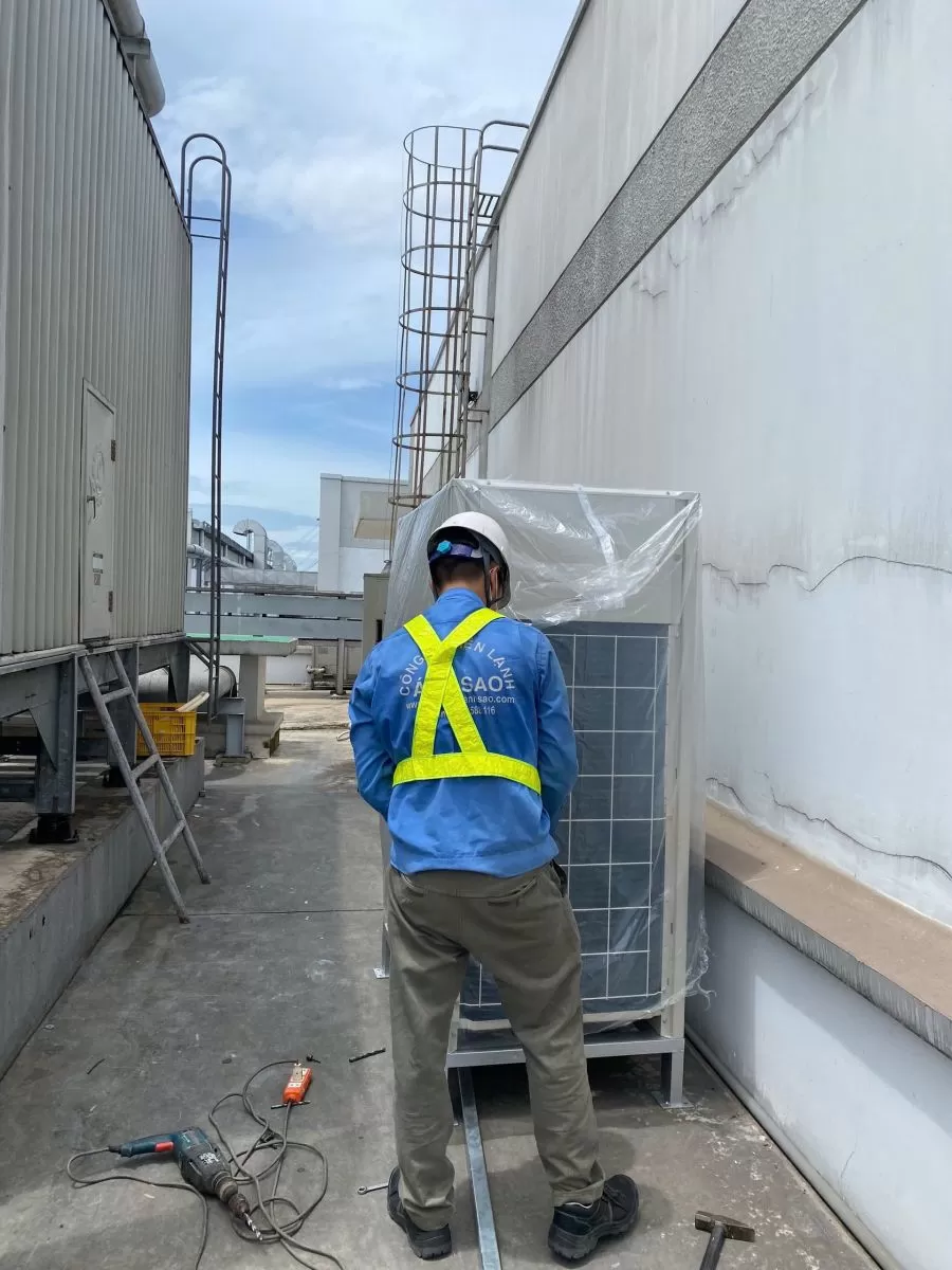 Khảo sát - Thi công máy lạnh giấu trần cho nhà xưởng trọn gói