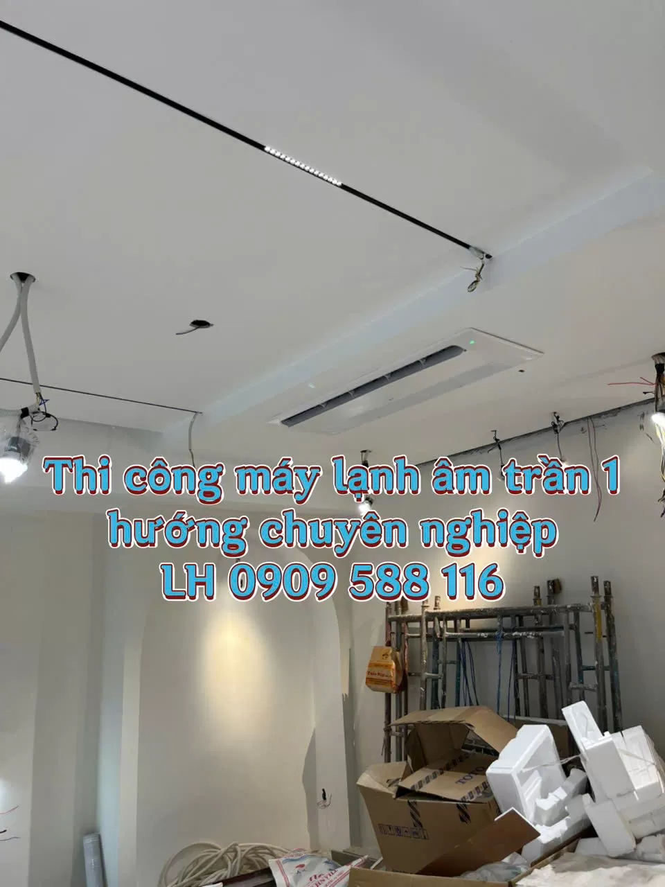 Thi công trọn gói máy lạnh âm trần LG 1 hướng thổi giá rẻ