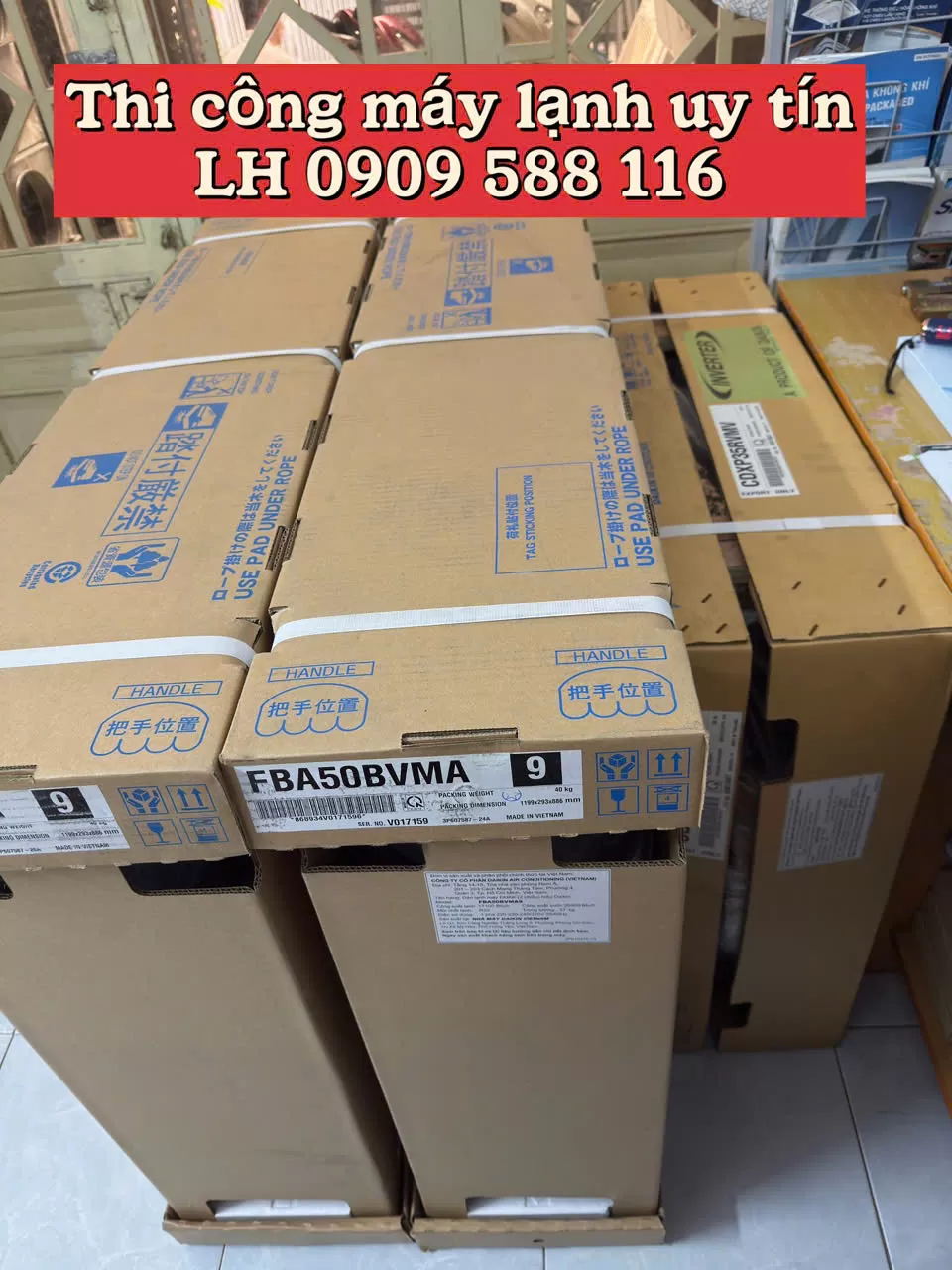 Thi công máy lạnh giấu trần Daikin FBA50 đúng kỹ thuật – Giải pháp mát sâu, êm ái, bền bỉ lâu dài