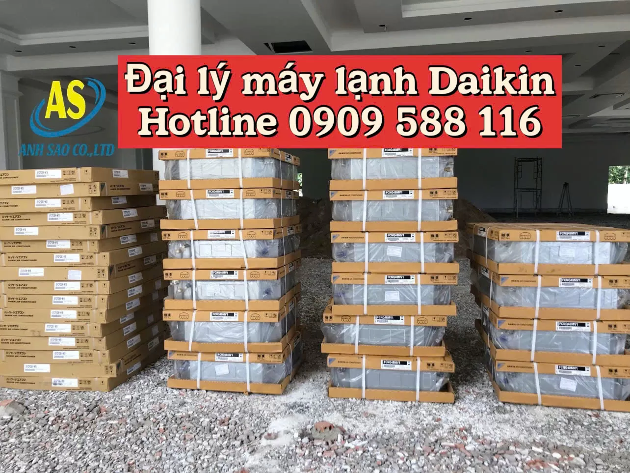 Đơn vị cung cấp - Lắp đặt máy lạnh âm trần Daikin FCNQ cho cửa hàng uy tín